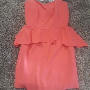 NWT Strapless Peplum Dress